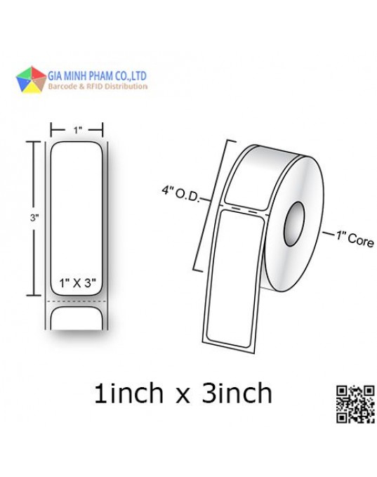DECAL NHÃN 1INCH X 3INCH X 500 TEM