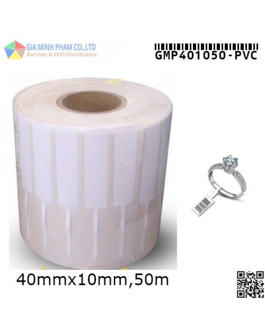 TEM NHÃN PVC 40MM X 10MM