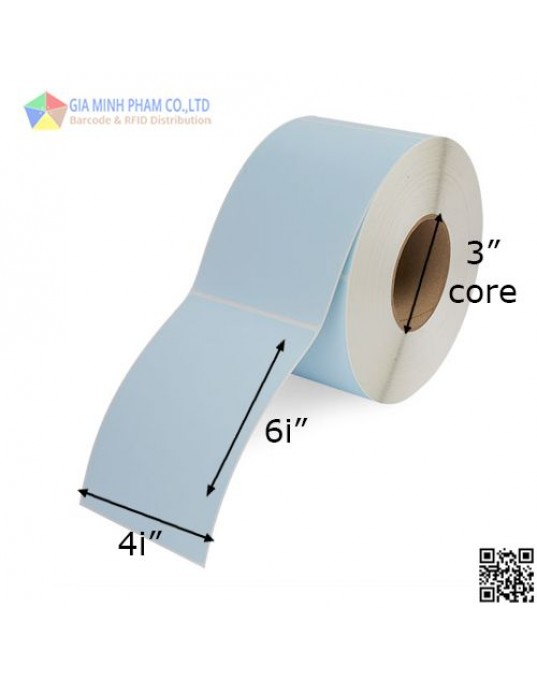 DECAL MÀU XANH DƯƠNG 4INCH X 6INCH X 100M