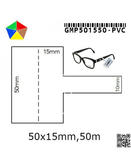 TEM NHÃN PVC 50MM X 15MM