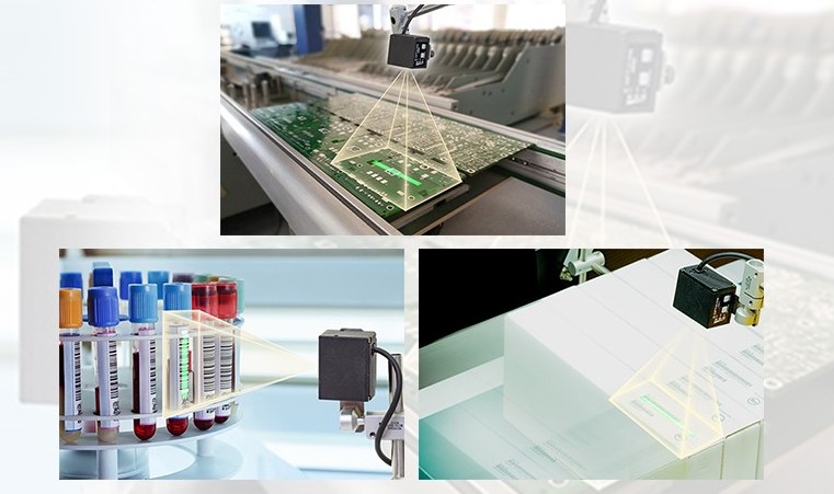 Máy quét mã vạch Opticon NLV-5201 trên băng chuyền